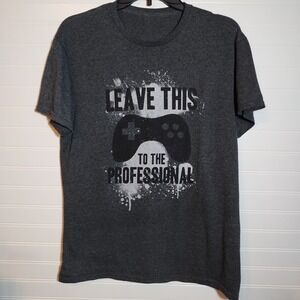 Leave This To The Professional T-shirt Size 19x32 Dark Gray‎ Graphic Gaming